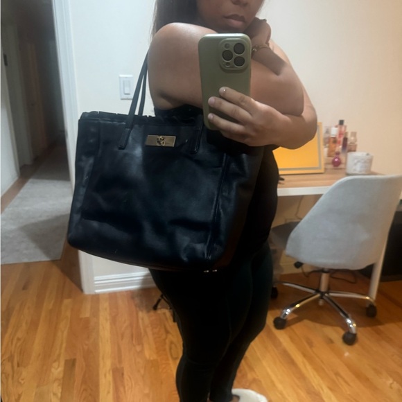 Kate Spade Valerie Black Leather Tote – Everyday Work Bag – Open to Offers - Picture 7 of 9
